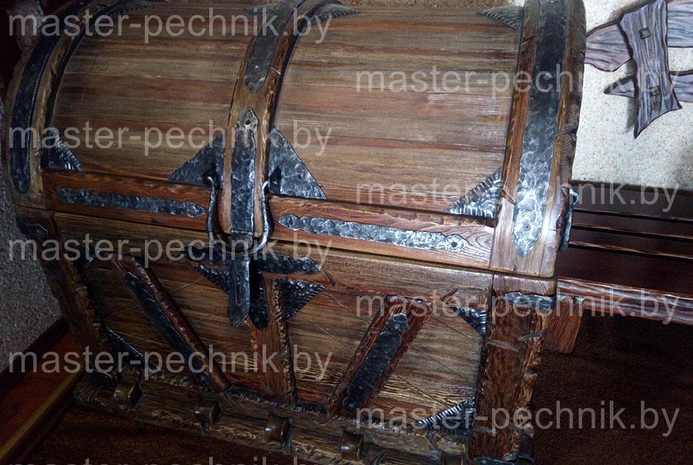 Заказать сундук из массива в Бресте Сундук из массива авторский